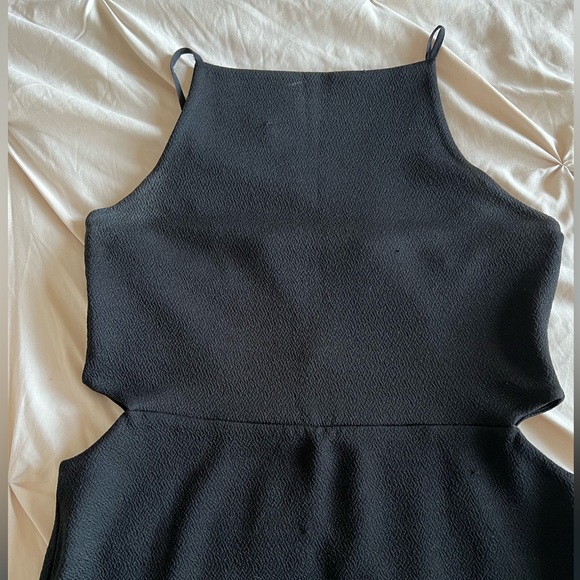 TOPSHOP Black High Neck Dress - Picture 2 of 2